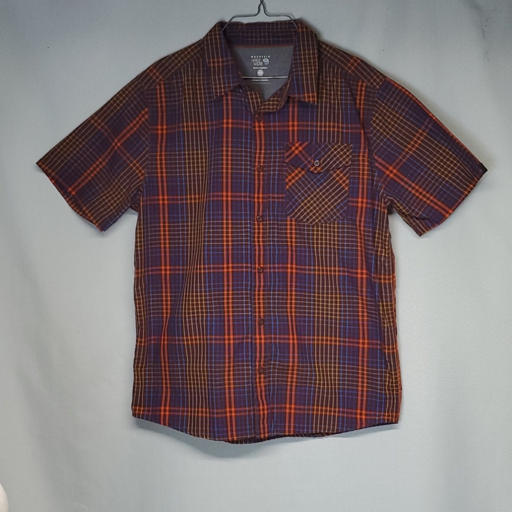 Mountain Hardwear plaid button down shirt size M